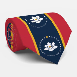 Cravate Nouveau drapeau d'État du Mississipi