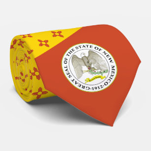 Cravate Nouveau drapeau et sceau mexicains, drapeau du Nou