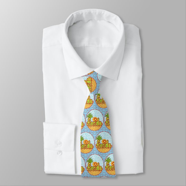 Cravate Nouveau Soleil de Floride (Attaché)