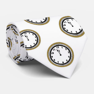 Cravate Nouvelles années élégantes d'Ève d'horloge de