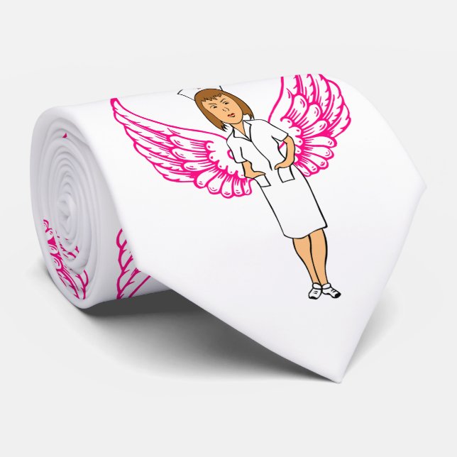 Cravate Nurse Angel Wings Thunder_Cove (Roulé)