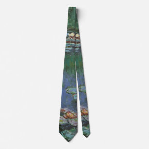 Cravate Nymphéas par Claude Monet, Fleurs Vintage