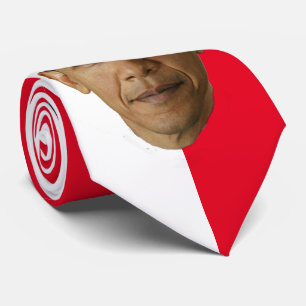 CRAVATE OBAMA-WHITE & ANY --CHANGEABLE BACKGROUND