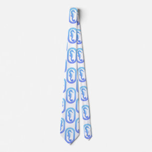 Cravate Ocean Blue Tribal Island