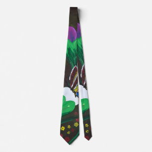 Cravate Œuvre d'art faite main - Papillon Bolssom
