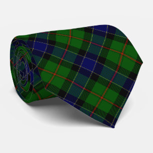 Cravate Ogilvie tartan bleu vert plaid