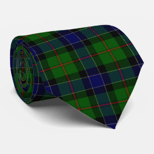Cravate Ogilvie tartan bleu vert plaid