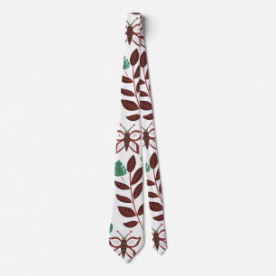 Cravate Oiseaux motifs et papillons floraux sans soudure