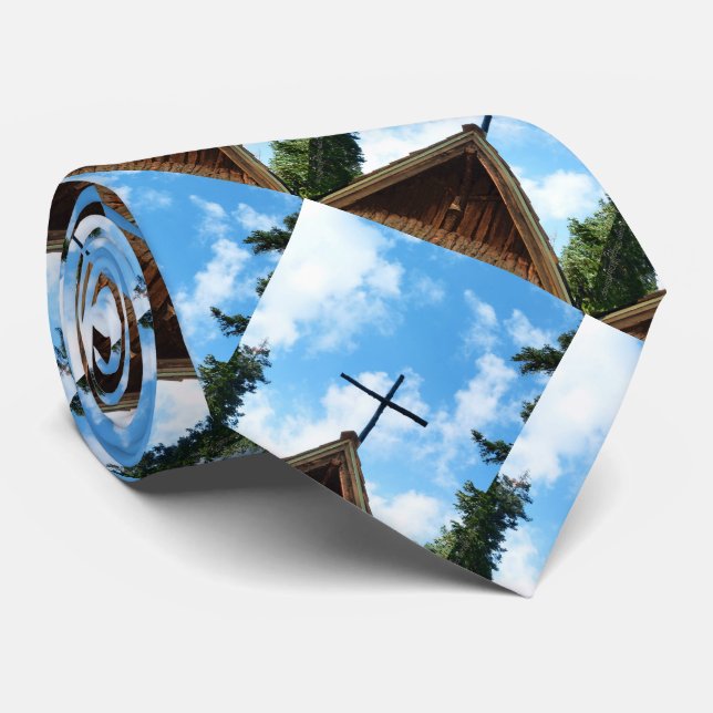 Cravate Old Country Church, Vintage Wood Siding,  (Roulé)