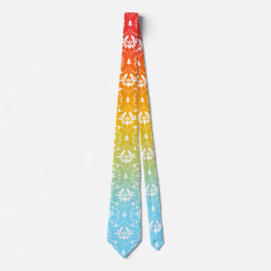 Cravate Ombre couleur Damas blanc