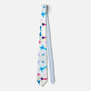 Cravate Orange & Blue Stripes