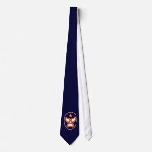 Cravate Orange et bleu de Luchadore