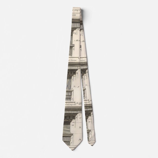 Cravate Ordres d'Architecture, Entablements Anciens (Devant)
