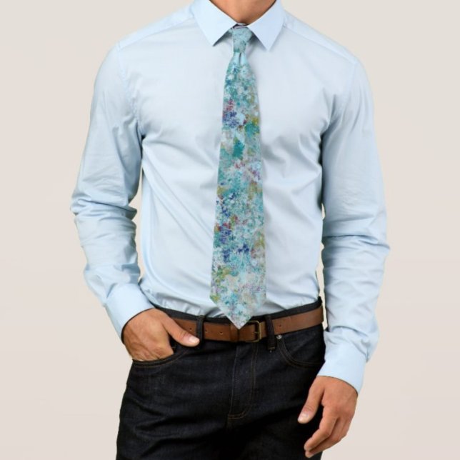 Cravate Original Moderne Un Design D'Art Abstrait (Créateur téléchargé)