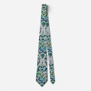 Cravate Ormeau et perle orientaux persans de motif