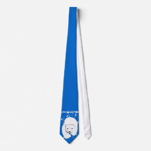 Cravate Ours blanc sous-marin