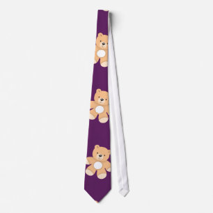 Cravate Ours En Conflit Profond Violet, Ours