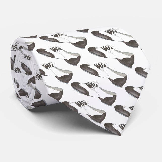 Cravate Oxford Tap Chaussure Danse Enseignant Cadeau Class (Roulé)