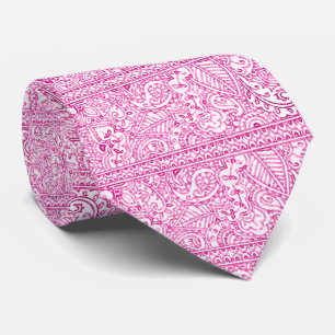 Cravate Paisley Passion - Pink (henné)