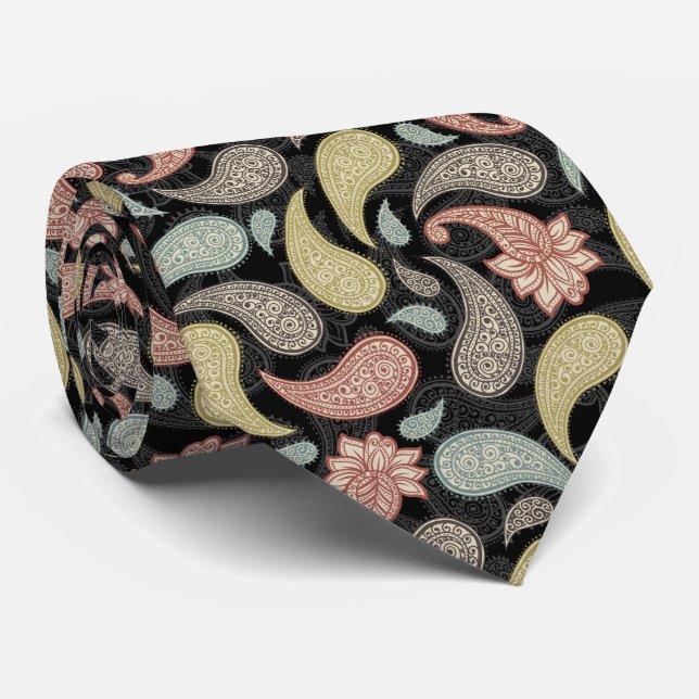 Cravate Paisley Pattern  (Roulé)