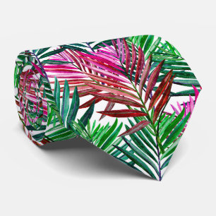 Cravate Palmes d'été de la plage tropicale