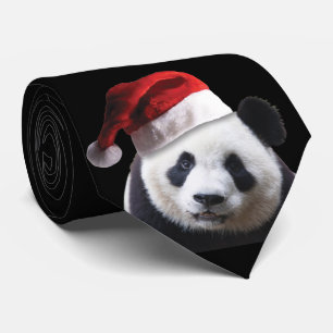 Cravate Panda Bear Waring, casquette du Père Noël