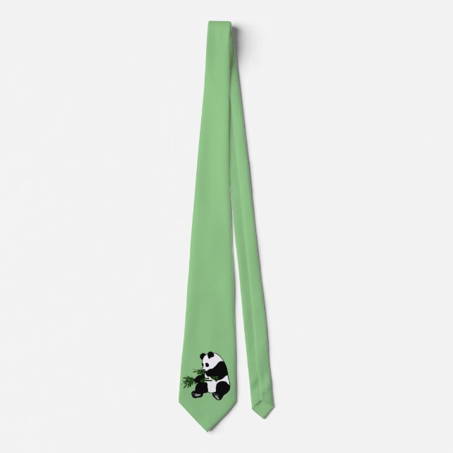 Cravate Panda Green géant (Devant)