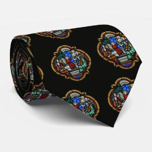 Cravate Panneau en verre souillé de Jésus