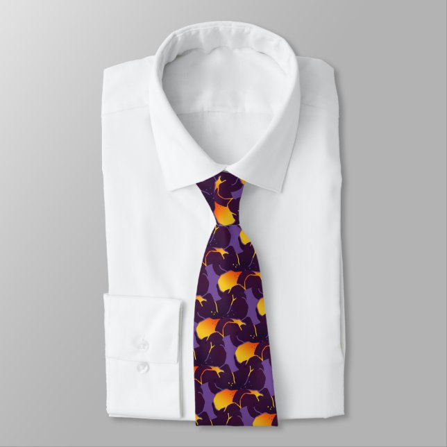 Cravate Pansy Power (Attaché)