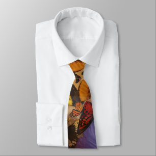 Cravate Papillon bordeaux violet abstrait de printemps