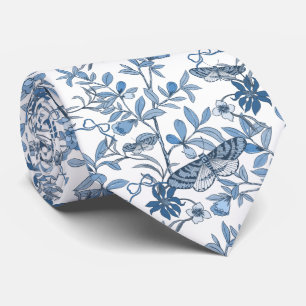 Cravate Papillon de nuit à motif floral