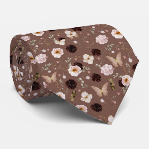 Cravate Papillon de nuit à motif floral