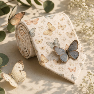 Cravate Papillon d'Ivoire Douce Vintage