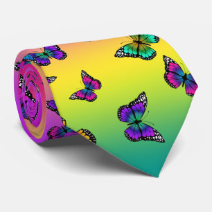Cravate papillon multicolore