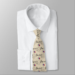 Cravate Paris Heart Tie, France