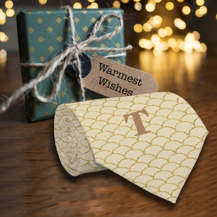 Cravate Parties scintillant Motif de ventilateur géométriq