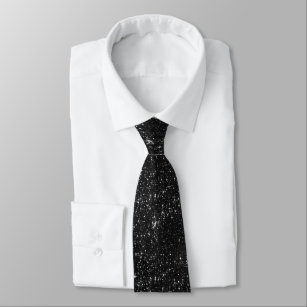 Cravate Parties scintillant noire étincelante