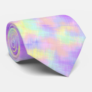 Cravate Pastel coloré Abstrait