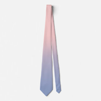 Cravate Pastel Pink et Sky Blue ombre