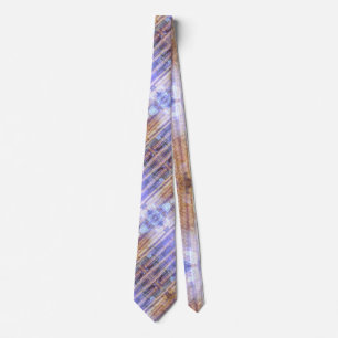 Cravate Pastel Purple Lavender Gold Abstrait Art Motif