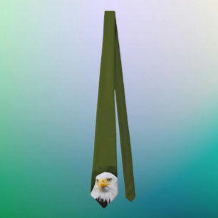 Cravate patriotique Majestic Bald Eagle Head