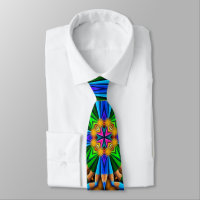 Cravate PatternNeck Fleurs Abstraites uniques