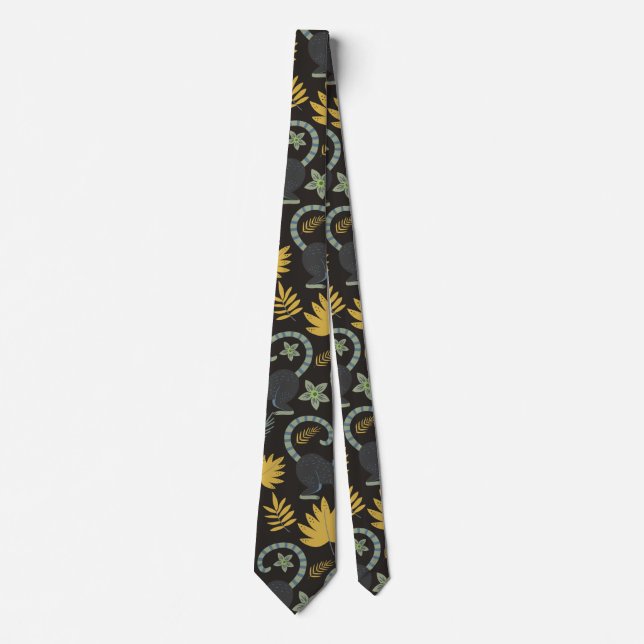 Cravate Paume de singe motif sans soudure (Devant)