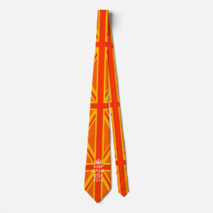 Cravate Pavillon britannique Orange Union Jack