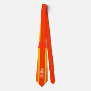 Cravate Pavillon britannique Orange Union Jack