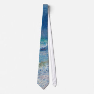 Cravate Paysage bleu de Renoir Impressionniste Peinture