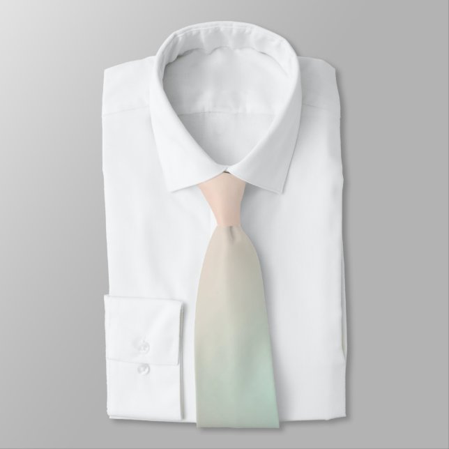 Cravate Peach Aqua Tie Dye Ombre (Attaché)