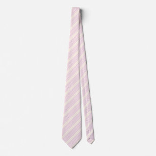 Cravate Peaches and cream five stripes pattern