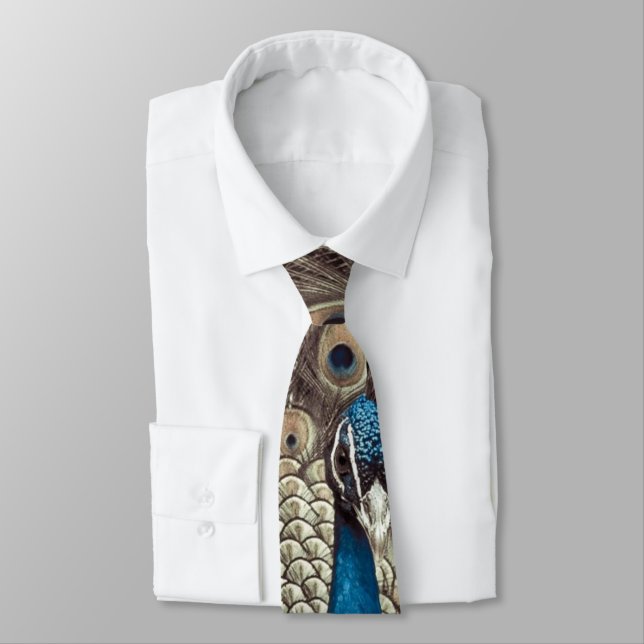 Cravate Peacock bleu antique (Attaché)