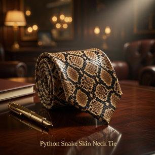 Cravate Peau de serpent Python 